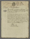 Double de répertoire chronologique Me Augustin Prud'homme