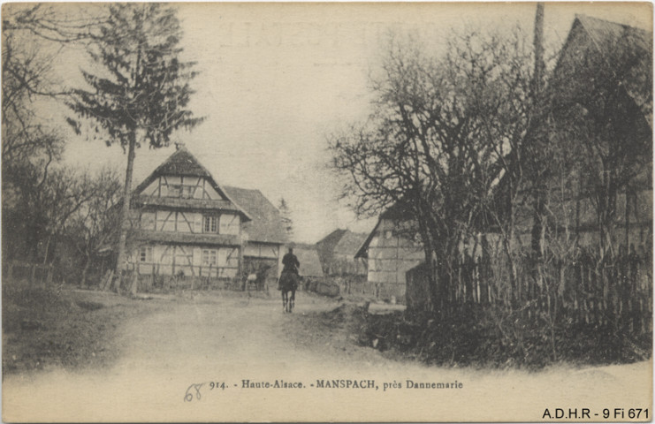 Manspach : rue du village