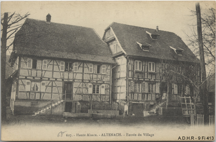 Altenach : entrée du village