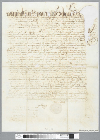 Reconnaissance d'une dette de 26 florins