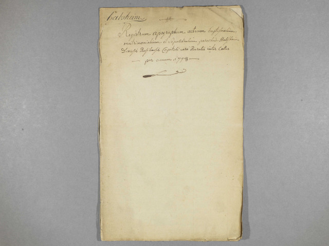 Habsheim - Paroisse catholique Saint-Martin - Registres de baptêmes, mariages et sépultures