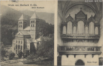 Murbach : vue de l'abbaye, vue de l'orgue