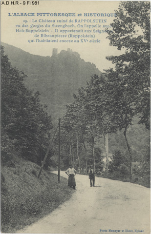 Ribeauvillé : château du Hohrappolstein (ruines)