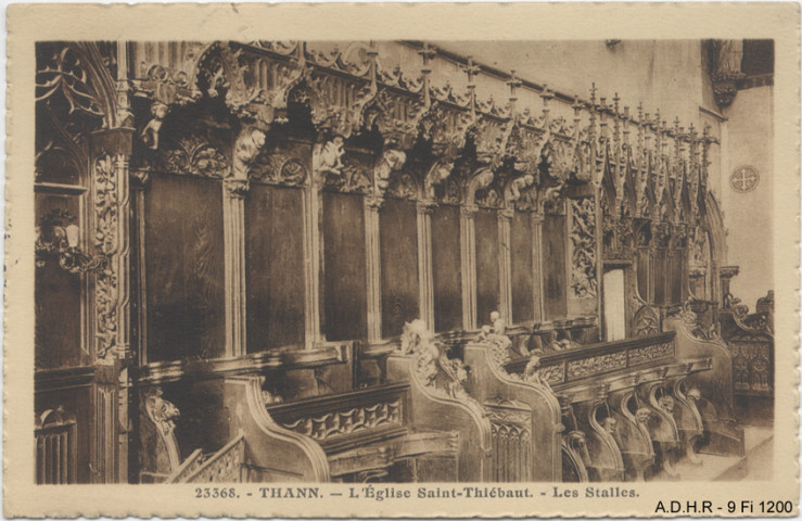 Thann : collégiale Saint-Thiébault, les stalles