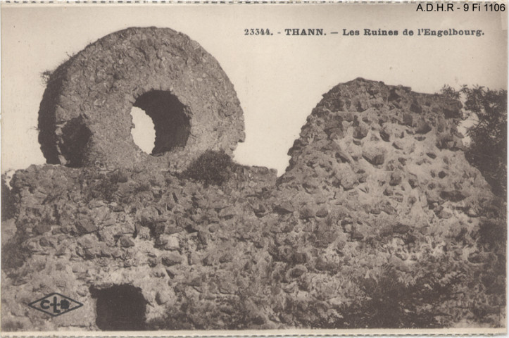 Thann : les ruines de l'Engelbourg