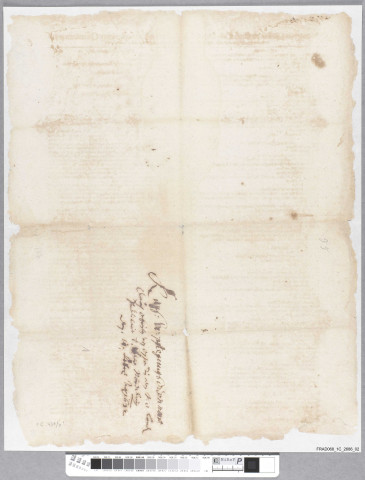 Ordonnance sur la cavalerie et l'infanterie impériale. Imprimé (en double exemplaire)