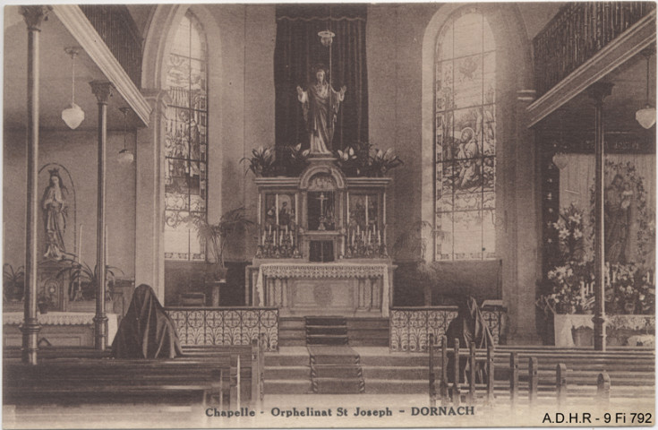 Mulhouse : orphelinat Saint-Joseph, intérieur de la chapelle