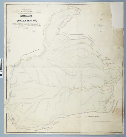 Soultz et Wuenheim (forêt indivise) : plan périmétral 1831