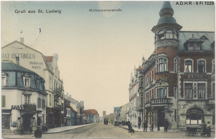 Saint-Louis : rue de Mulhouse