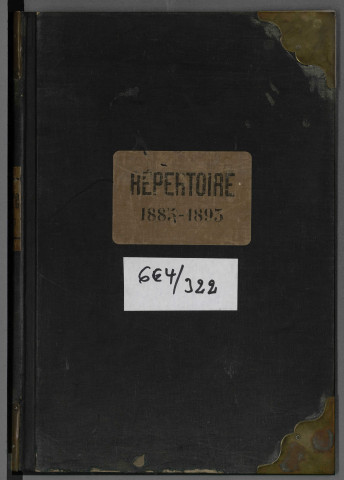 Répertoire alphabétique Me Roesch (?), 13 mars-11 mai 1885, lettre A ; Répertoire alphabétique Me Ungerer, 1886-1892, A-Z