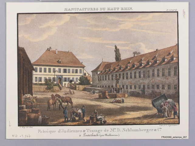 Fabrique d'indiennes et tissage de D. Schlumberger et Cie à Lutterbach. Planche XXVII