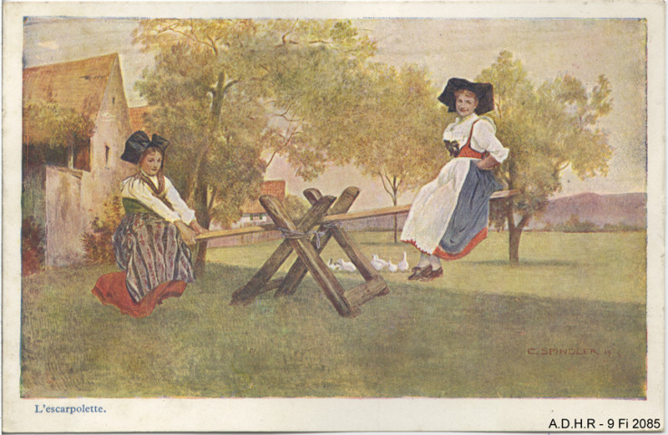 L'escarpolette (dessin)