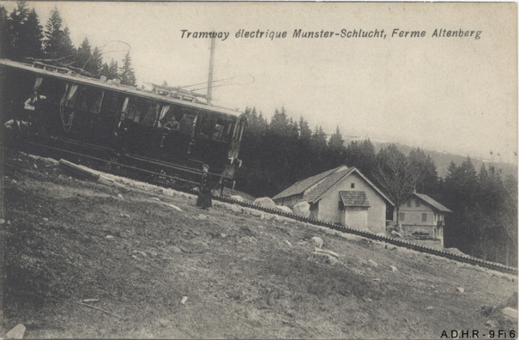 Munster-Schlucht, ferme Altenberg : tramway électrique