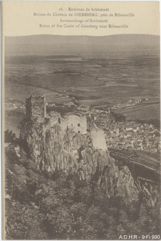 Ribeauvillé : château du Girsberg (ruines)