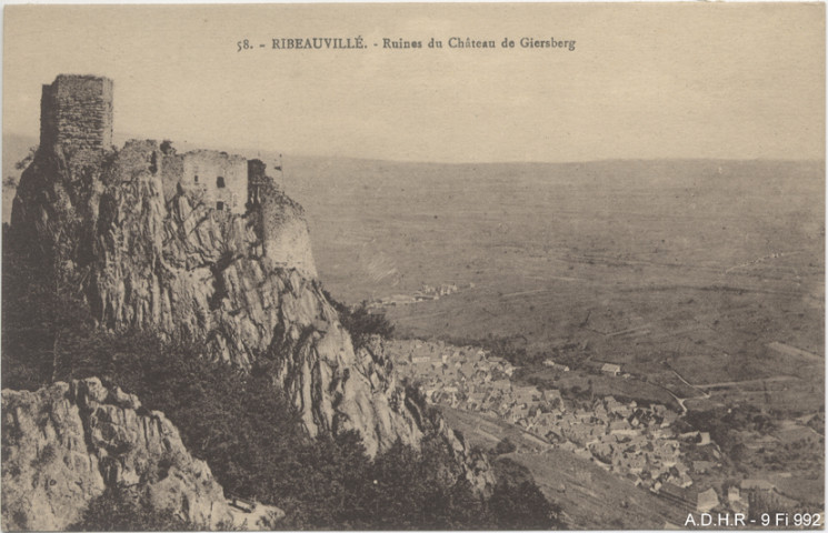 Ribeauvillé : château du Girsberg (ruines)