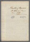 Double et copie de répertoire chronologique Me Marie Antoine Eugène Welte