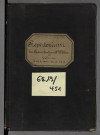 Répertoire chronologique Me Weber,12 février 1914 - 9 janvier 1919 Répertoire chronologique Me Burger, 9 janvier - 31 mars 1919