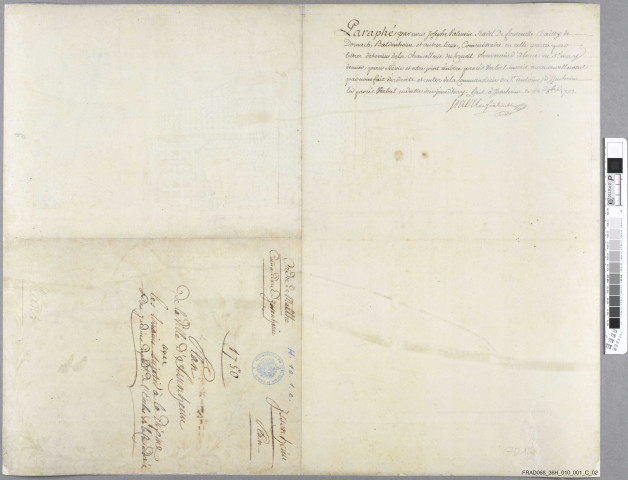 1 plan couleur de la ville d'Issenheim