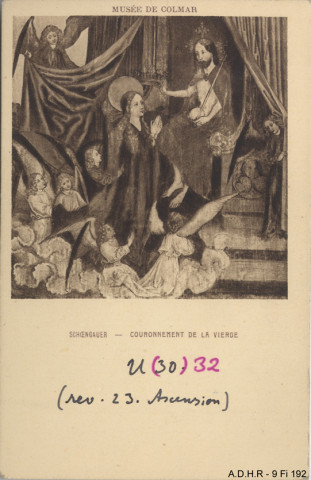 Colmar : musée Unterlinden : Couronnement de la Vierge par Martin Schongauer