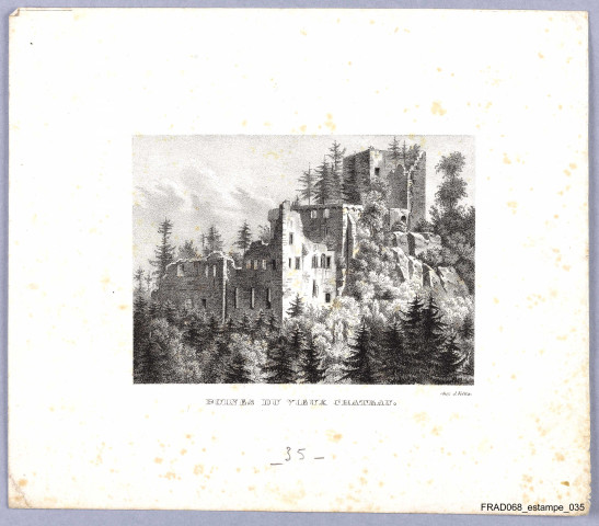 EBERSTEINBURG (?), ruines du vieux château