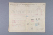 Plan de réception du clocher de l'église de Niederschaeffolsheim.