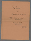 Double et copie de répertoire chronologique Me Armand Ignace Ingold