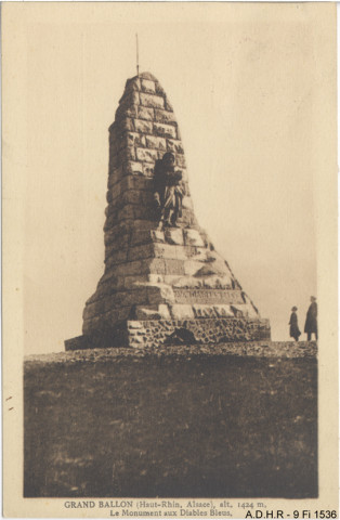 Grand Ballon : monument "aux Diables bleus"