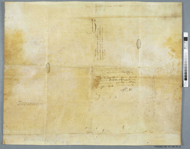 Bulle d'Innocent IV confirmant l'incorporation du monastère de Michelbach à l'abbaye de Lucelle