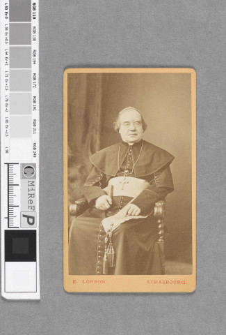 Photographie de l'évêque coadjuteur Pierre-Paul Stumpf (1822-1890)