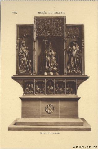 Colmar : musée Unterlinden : retable d'Issenheim , sculptures
