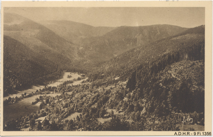 Vallée de Munster : vue sur la Schlucht et le Hohneck