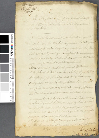 Répartition des charges de guerre entre les habitants, difficultés, réclamations