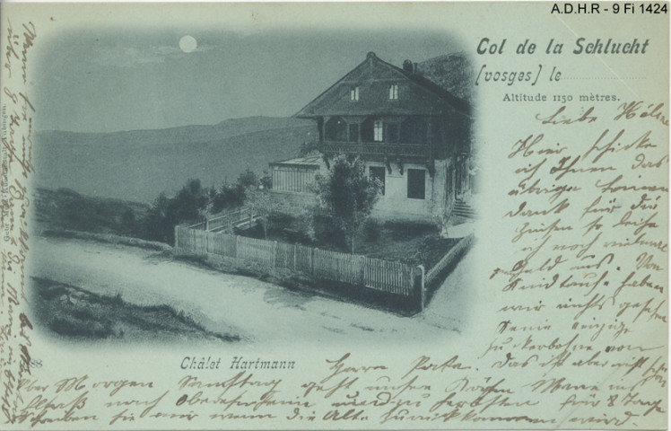 La Schlucht : chalet Hartmann