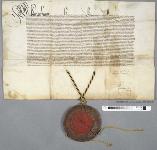 Diplôme de Charles Quint