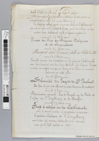 Fêtes et cérémonies locales