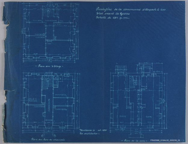 Plan de l'église d'Aspach-le-Bas