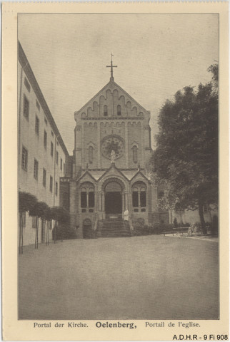 Reiningue : Oelenberg, portail de l'église