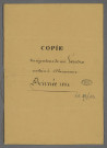 Double et copie de répertoire chronologique Me Louis Joseph Gendre