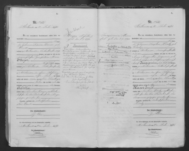 Du 10 juillet 1893 au 31 décembre 1893