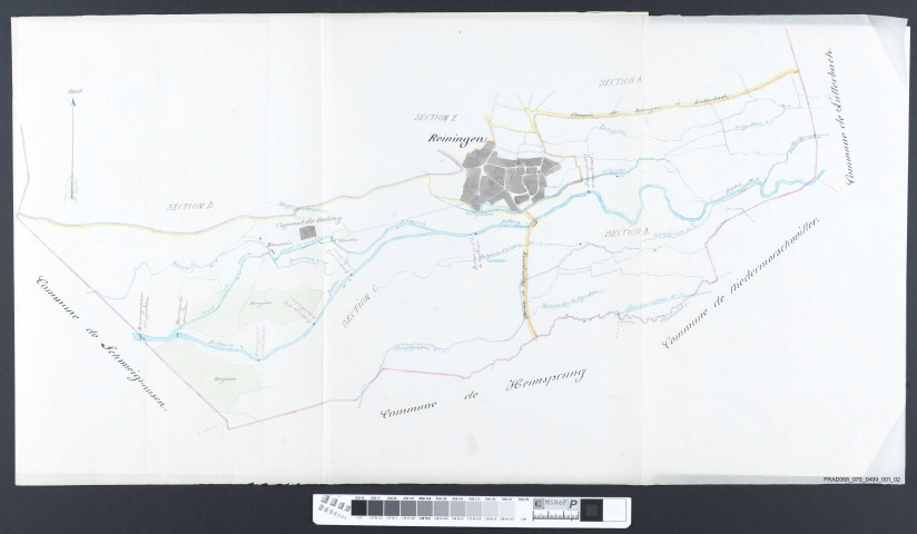 Syndicat pour l'irrigation des prairies de Reiningue: constitution, activités, comptabilité (plans)