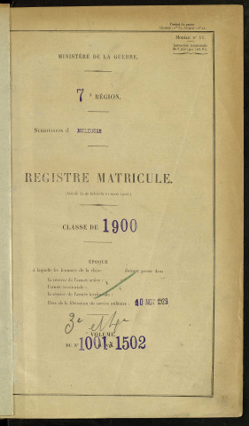 matricules 1001-1648