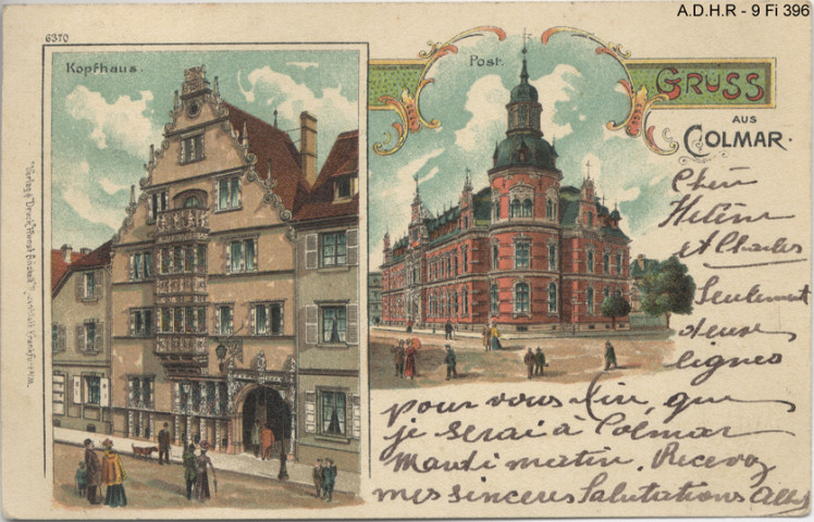 Colmar : vues diverses (maison des Têtes, poste)