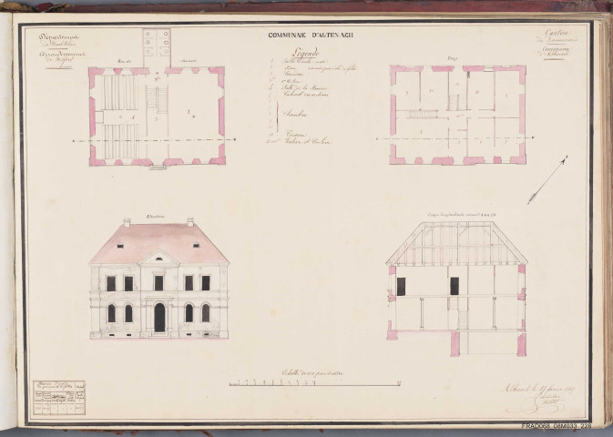 Altenach - école des garçons et filles