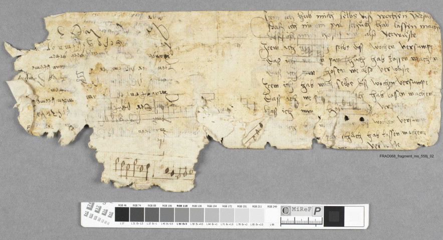 Fragment ms 558j