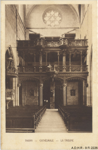 Thann, la collégiale, la Tribune