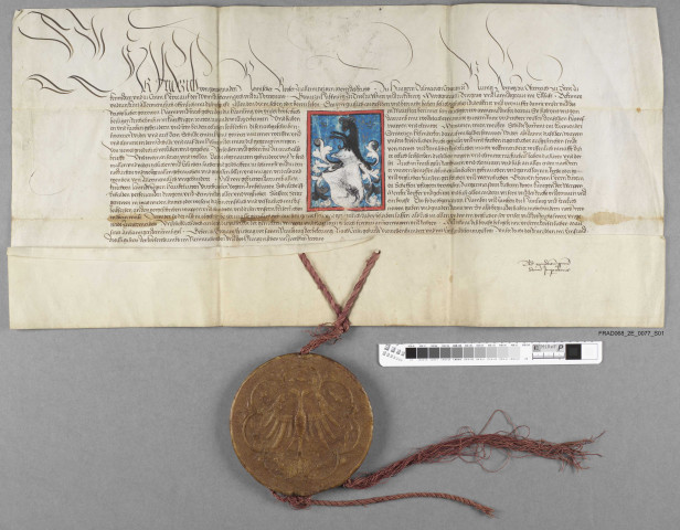 Armoiries concédées par Frédéric III aux frères Hamling