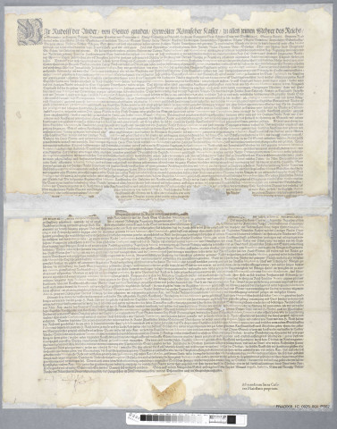 Edit de l'empereur Rodolphe II proscrivant les draps anglais