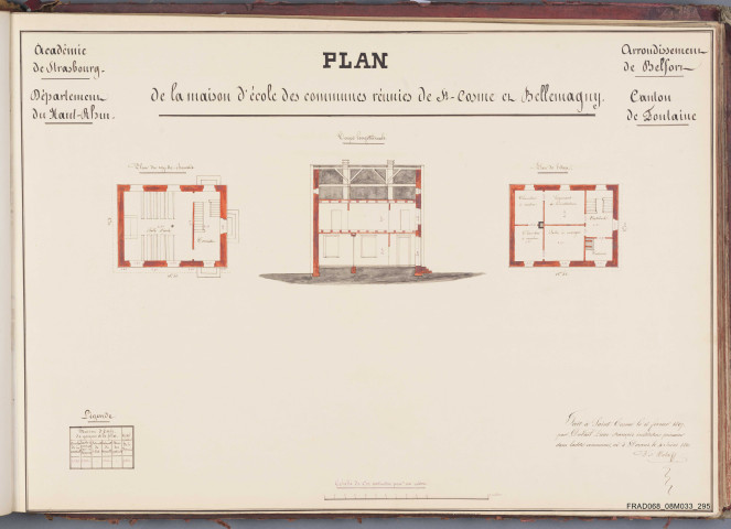 Saint-Cosme et Bellemagny - école des garçons et filles