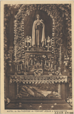 Lapoutroie : autel Sainte-Thérèse à Hachimette