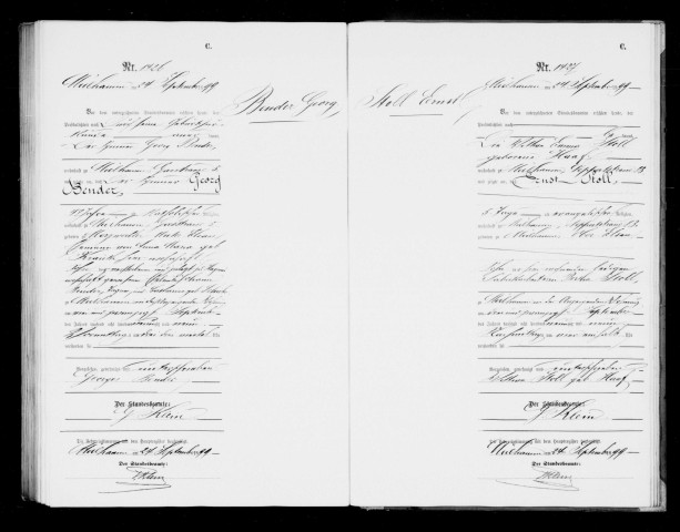 Du 24 septembre 1899 au 21 mai 1900